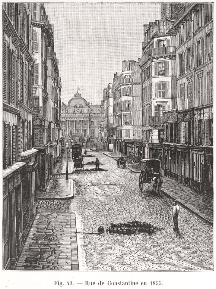 Rue de Constantine en 1855