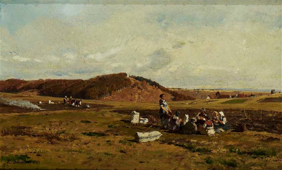 Rudolf Schuster Rastende Bauern bei der Kartoffelernte 1883
