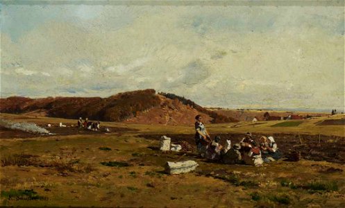 Rudolf Schuster Rastende Bauern bei der Kartoffelernte 1883