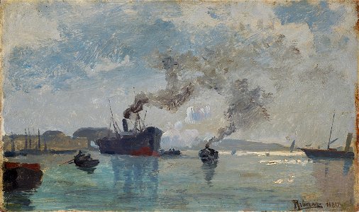 Rudolf Ribarz - Schiffe im Hafen - 5316 - Österreichische Galerie Belvedere