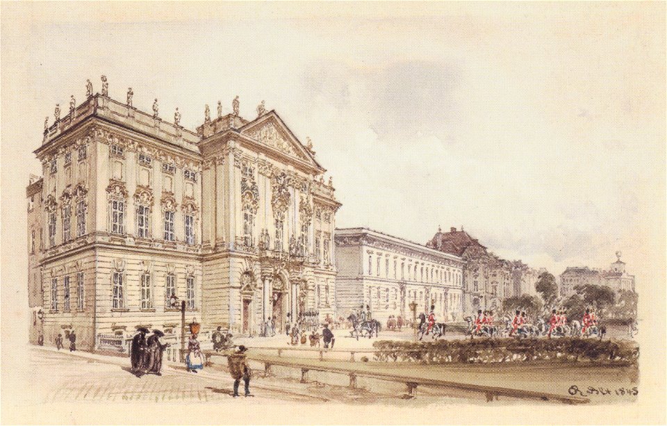 Rudolf von Alt - Das Palais Trautson in Wien - 1845