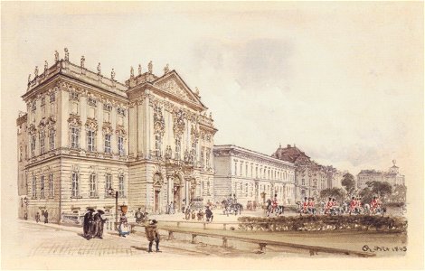Rudolf von Alt - Das Palais Trautson in Wien - 1845