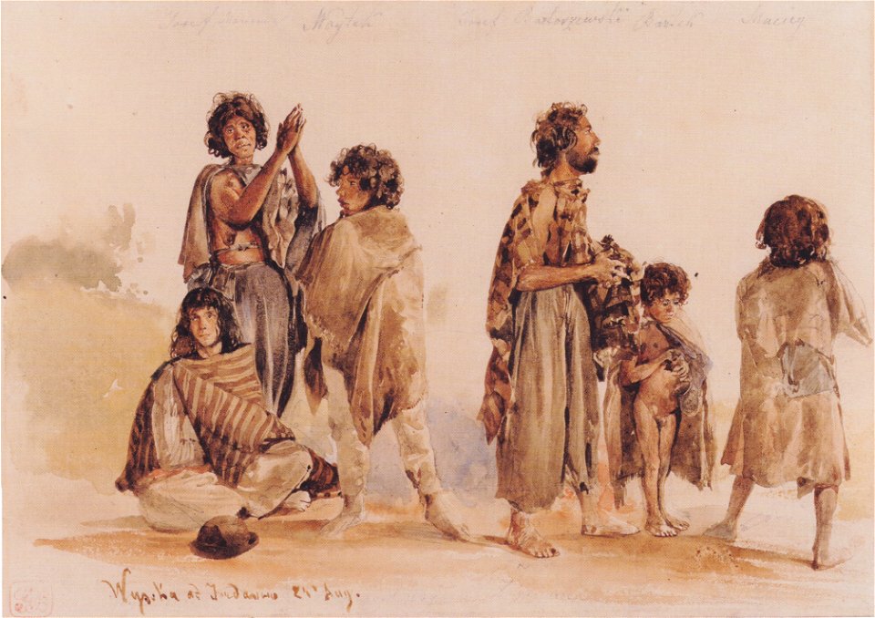 Rudolf von Alt - Galizische Zigeunergruppe - 1839