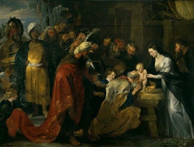 Rubens-adoration des mages. Free illustration for personal and commercial use.