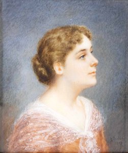 Rudolf Ipold Porträt einer jungen Dame 1907