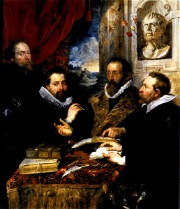 Rubens Four Philosophers1611. Free illustration for personal and commercial use.