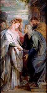 Rubens, La Visitation. Free illustration for personal and commercial use.