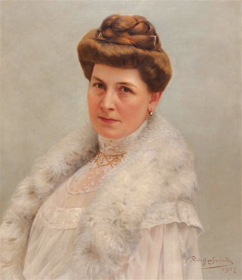 Rudolf Swoboda Portrait Frau Siegl 1907