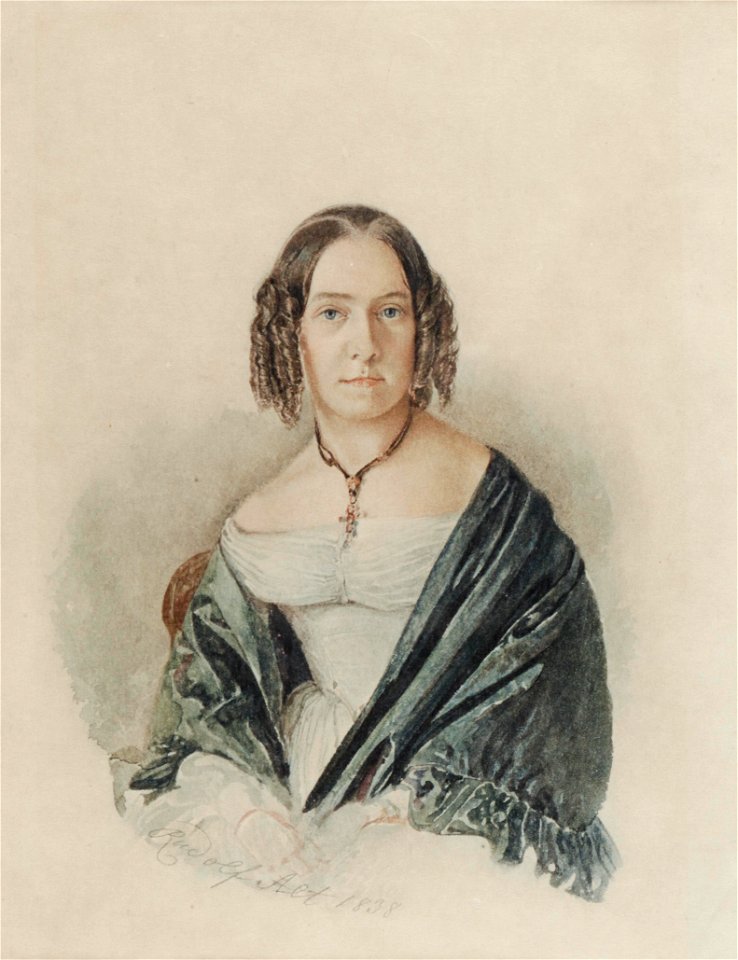Rudolf von Alt Damenporträt 1838