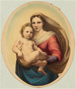 Rudolph Geudtner (German, 1811-1892) - Copy after Raphael's Sistine Madonna - 400.1915 - Cleveland Museum of Art