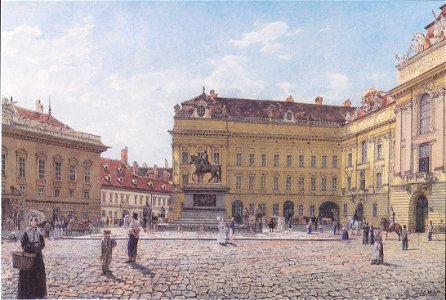 Rudolf von Alt - Der Josefsplatz in Wien - 1831