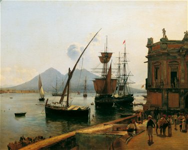Rudolf von Alt - Der Hafen von Neapel mit Vesuv - 4382 - Österreichische Galerie Belvedere