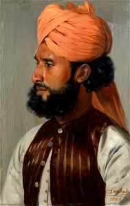 Rudolf Swoboda (1859-1914) - Sheikh Khudda Bakhsh - RCIN 403806 - Royal Collection
