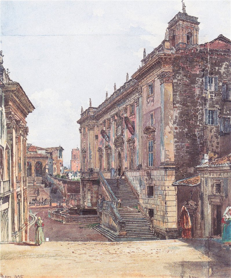 Rudolf von Alt - Das Kapitol in Rom - 1835