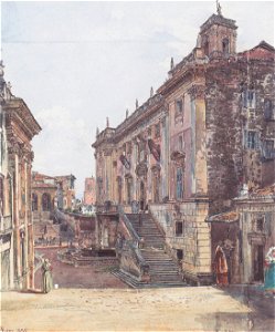 Rudolf von Alt - Das Kapitol in Rom - 1835