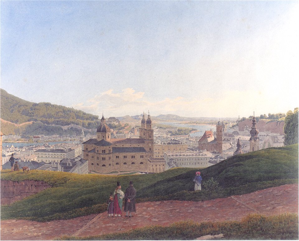 Rudolf von Alt - Ansicht von Salzburg - 1831-32