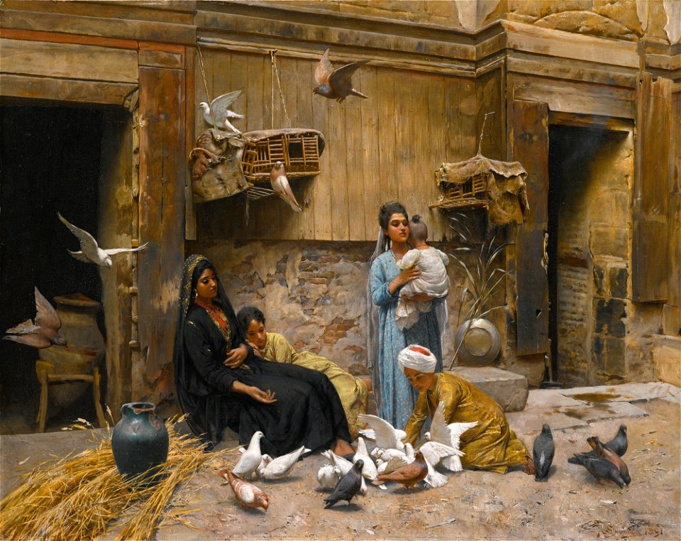 Rudolf Swoboda, 1891 - A Cairene Courtyard