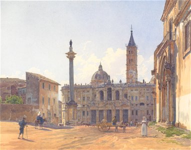 Rudolf von Alt - Die Basilika Santa Maria Maggiore in Rom - 1837