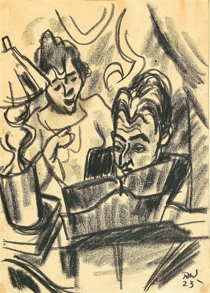 Rudolf Wacker Am Klavier 1923
