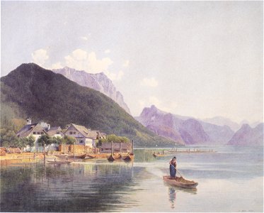 Rudolf von Alt - Der Traunsee - 1840