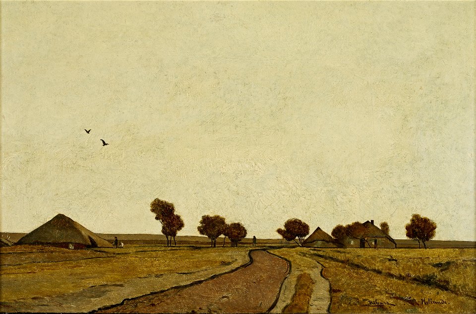 Rudolf Ribarz - Holländische Landschaft mit Gehöften - 5167 - Österreichische Galerie Belvedere