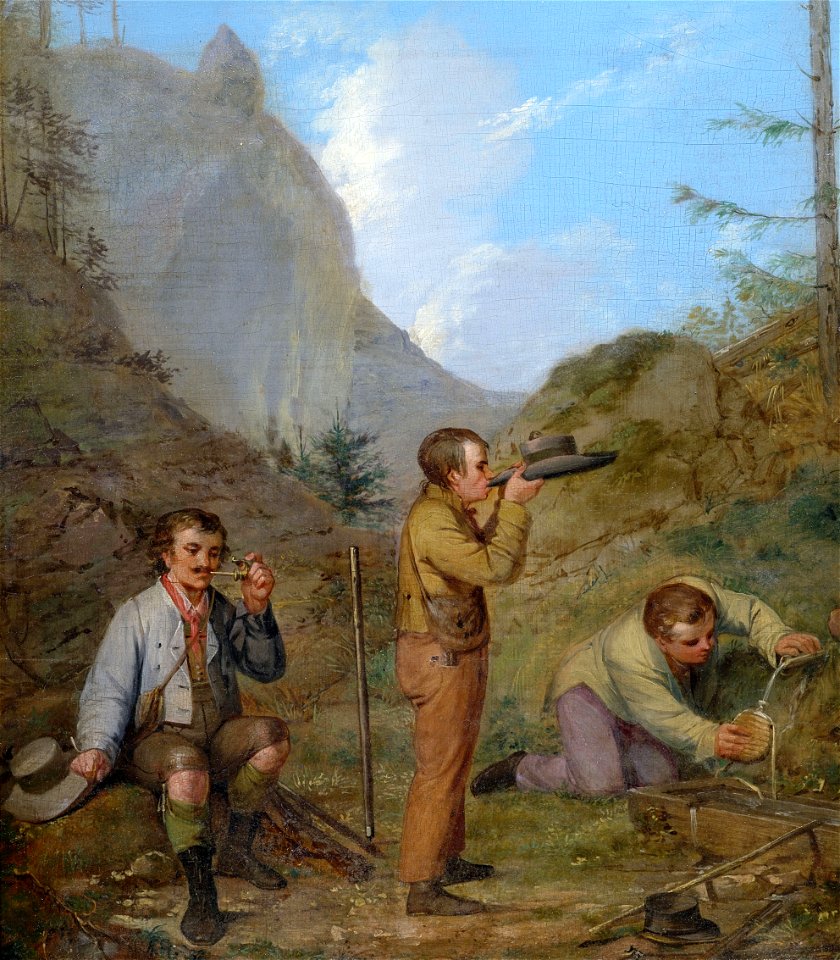 Rudolf Swoboda Herren Purgstall bey der Rast