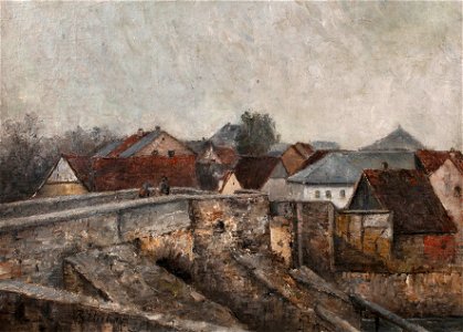 Rudolf Höckner - Die alte Brücke in Saalfeld