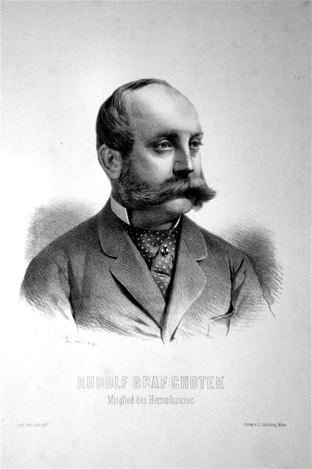 Rudolf von Chotek Litho