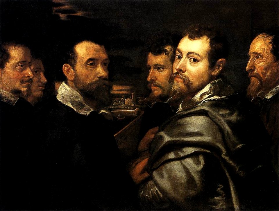 Peter Paul Rubens - Self-Portrait in a Circle of Friends from Mantua - WGA20355