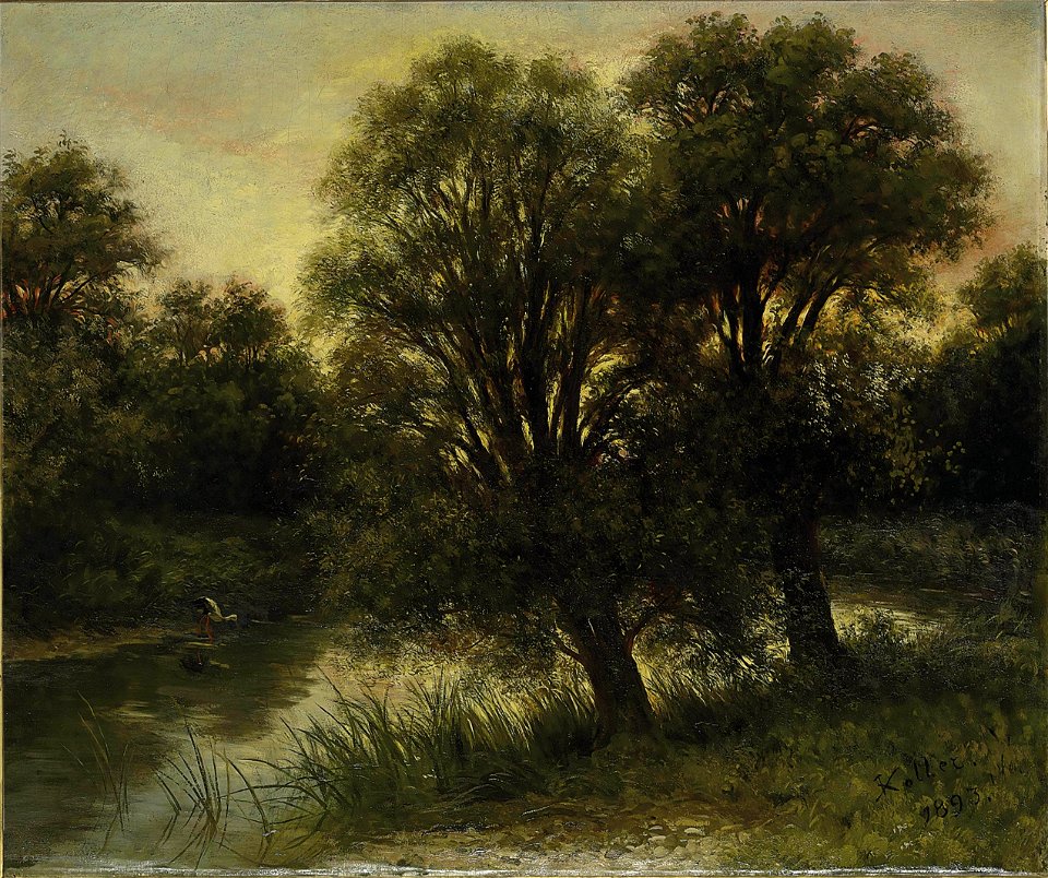 Rudolf Koller - Abend am Zürichhorn
