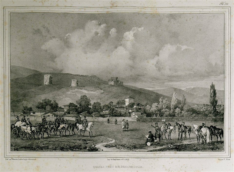 Ruines près de Binarhissar - Sayger C - 1834