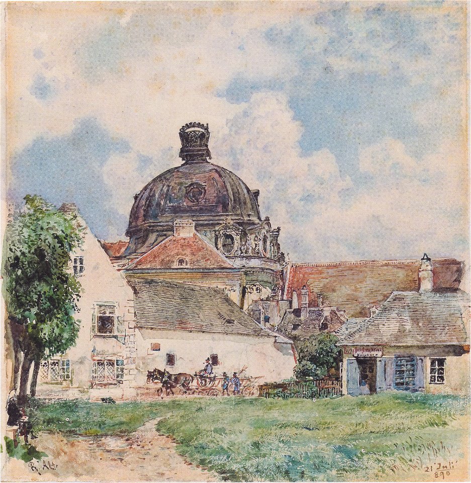 Rudolf von Alt - Ansicht von Klosterneuburg - 1890