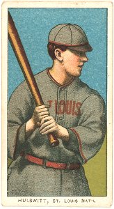 Rudy Hulswitt, St. Louis Cardinals, baseball card portrait LCCN2008676417