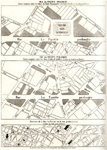 Rue Lafayette prolongée, 1862