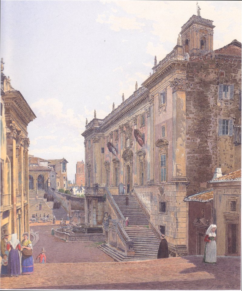 Rudolf von Alt - Das Kapitol in Rom - 1837