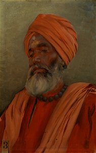 Rudolf Swoboda (1859-1914) - Babu Shivanand Puri - RCIN 403772 - Royal Collection