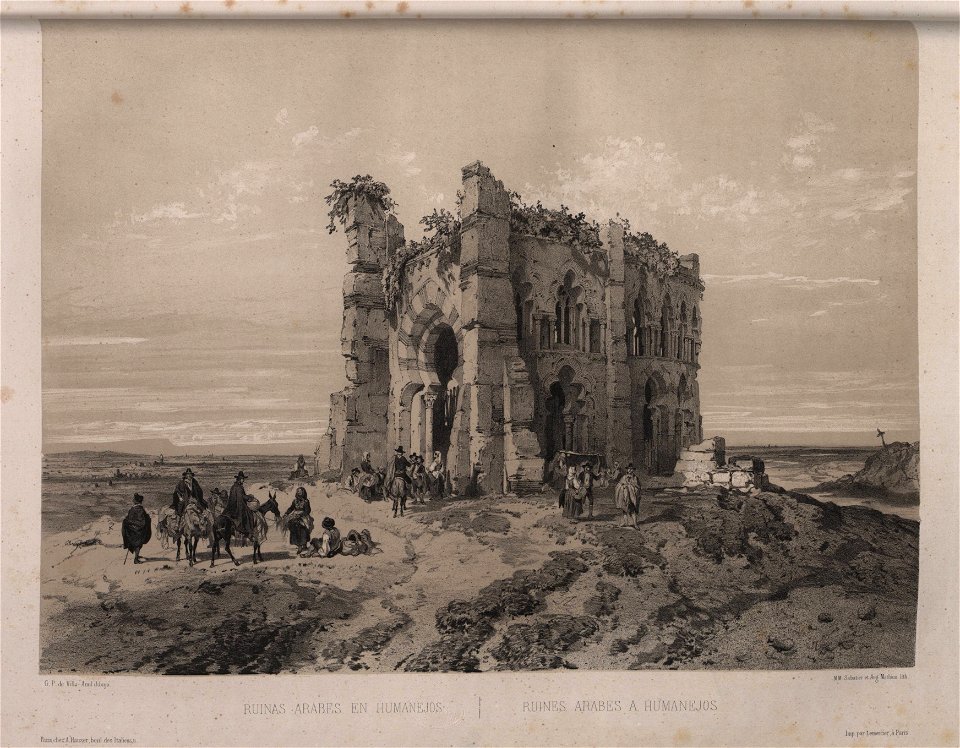 Ruinas árabes en Humanejos, de Jenaro Pérez Villaamil