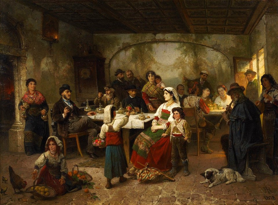Rudolf Jordan In der Osteria 1878