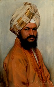Rudolf Swoboda (1859-1914) - Bhai Ram Singh - RCIN 403750 - Royal Collection