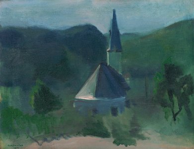 Rudolf Kremlička - Church near Jasov - O 2157 - Slovak National Gallery