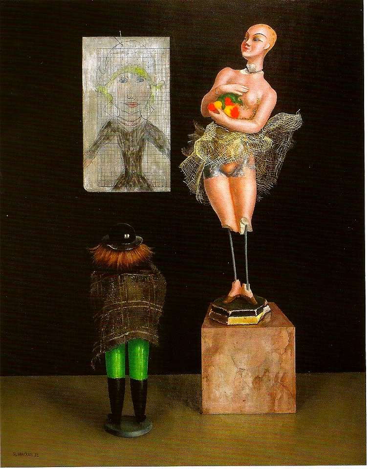 Rudolf Wacker - Nippfigur mit Puppe - 1932
