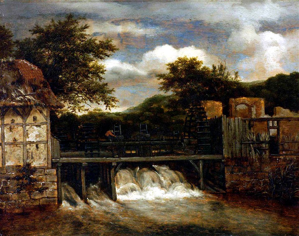 Ruisdael, Les deux moulins