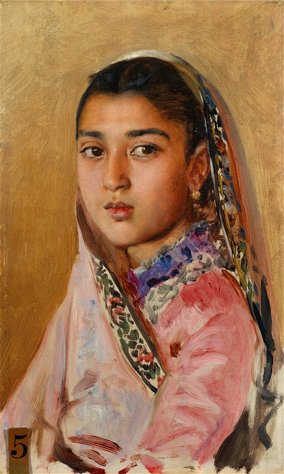 Rudolf Swoboda (1859-1914) - Sirinbai Ardeshir - RCIN 403796 - Royal Collection