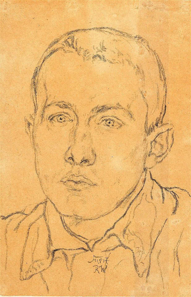 Rudolf Wacker Porträt eines Kriegsgefangenen 1917