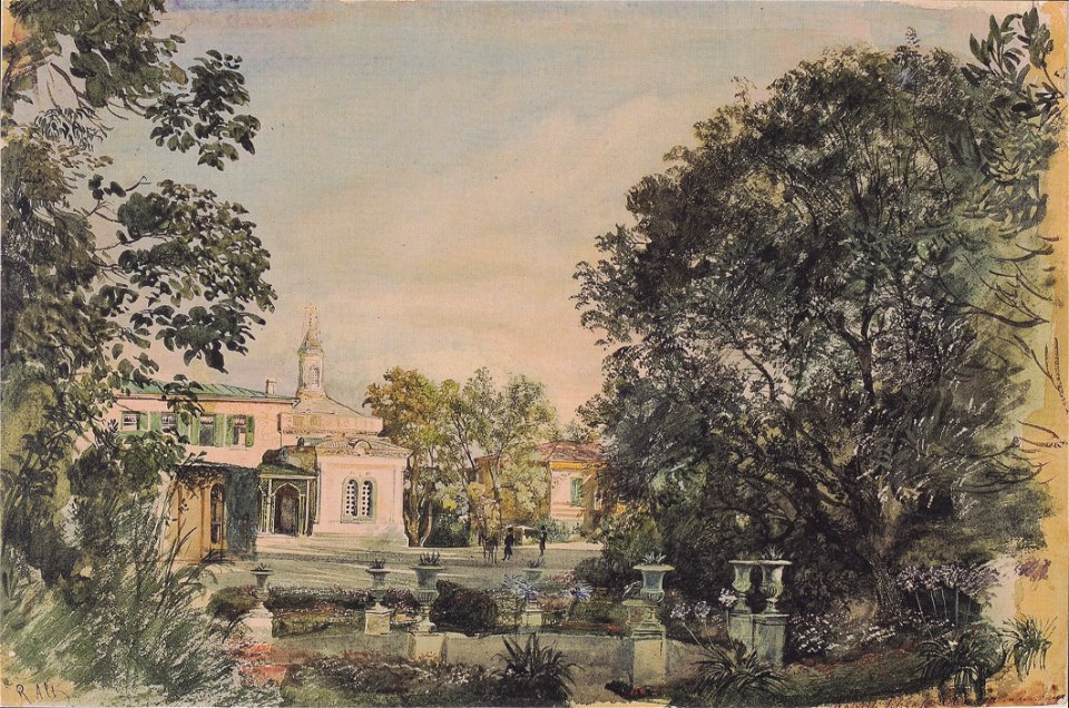 Rudolf von Alt - Das Kaiserliches Schloss Livadia auf der Krim - 1863