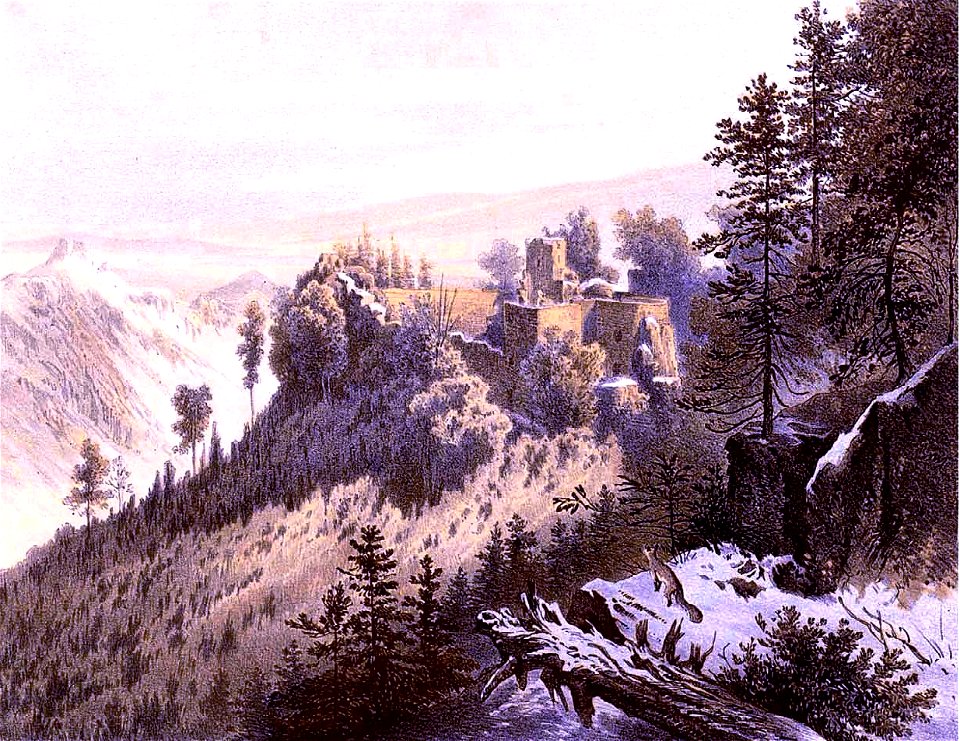 Ruine Bolzenschloss Sammlung Duncker