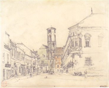 Rudolf von Alt - Die Pfarrkirche in Ofen - ca1845