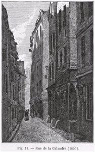 Rue de la Calandre, 1850