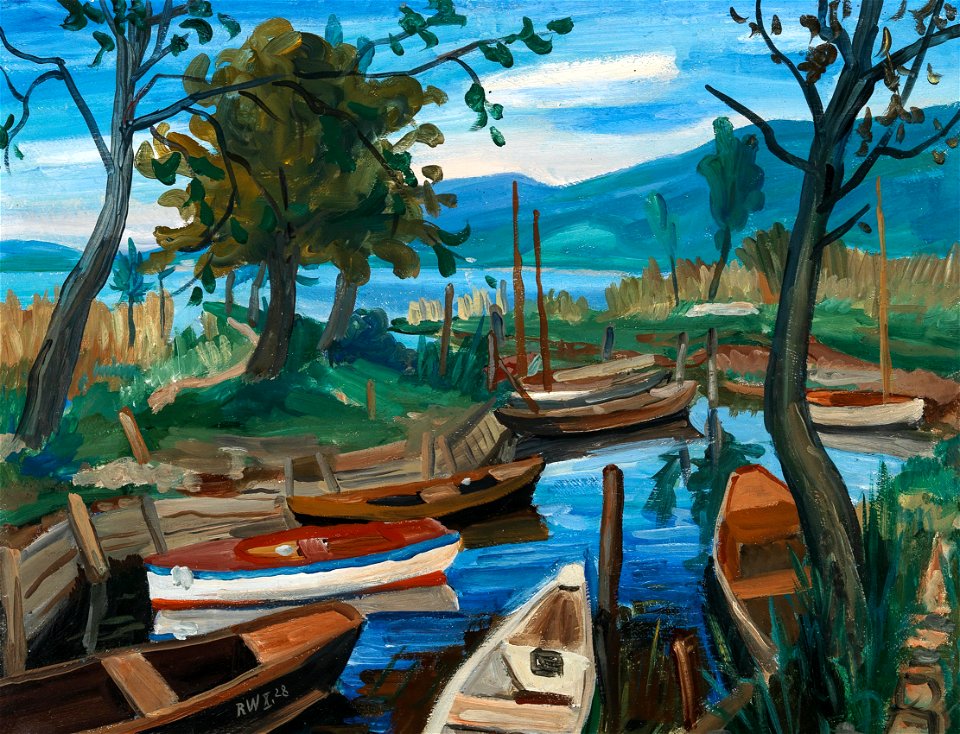 Rudolf Wacker Bodenseelandschaft 1928