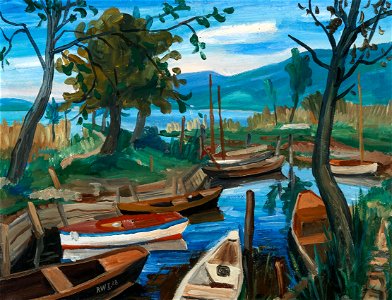 Rudolf Wacker Bodenseelandschaft 1928